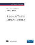 American Travel Survey (ATS) 1995 - State Summary Travel Characteristics: North Carolina