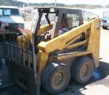 One of three similar skid steers operated at the worksite.