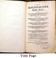 Microscope drawings by Henry Baker from Microscope Made Easy, 1742