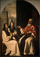 image of Saint Jerome with Saint Paula and Saint Eustochium