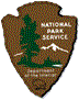 National Park Service Logo, Link to NPS fire page