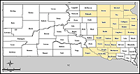 Map of Declared Counties for Disaster 1620