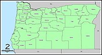 Map of Declared Counties for Emergency 3228