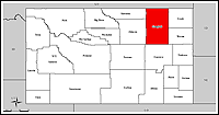 Map of Declared Counties for Disaster 1599