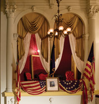 The Presidential Box in Ford’s Theatre.