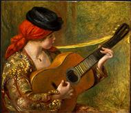 image of Young Spanish Woman with a Guitar