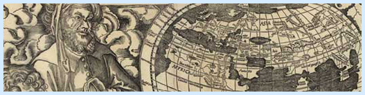 Close up on 1507 world map