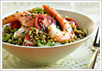 brown rice and shrimp salad