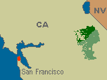 [Map]: location of Calaveras Ranger District