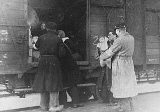 Deportation from the Westerbork transit camp. The Netherlands, 1943-1944