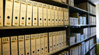 Documents in the International Tracing Service archives, Bad Arolsen, Germany. USHMM/Arnold Kramer.
