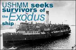 USHMM Seeks Survivors of the Exodus Ship