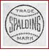 the Spalding trademark, which looks like a baseball.
