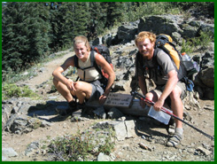 Photo of hikers on the Pacific Crest Trail.