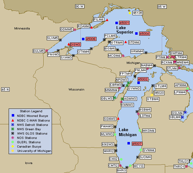 Western Great Lakes Map