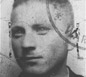 False identification card photo of Benjamin Miedzyrzecki (Meed) as a member of the Warsaw ghetto underground. Warsaw, Poland, 1943.