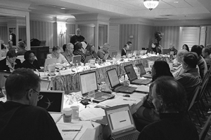 Picture of grant review meeting