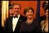 President George W. Bush and Laura Bush attend a dinner for NATO leaders hosted by the Czech Republic at Prague Castle in Prague, Czech Republic Wednesday, Nov. 20, 2002.