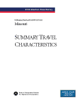 American Travel Survey (ATS) 1995 - State Summary Travel Characteristics: Missouri