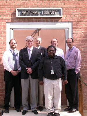 Picture of automation team, from left: Michael Martys, Lloyd Lewis, Joe Casazza, Richard Harrison, Avi Shapiro, and Neil Bernstein.