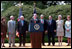 President Bush makes a statement about global climate change on Monday, June 11, 2001 at the White House.