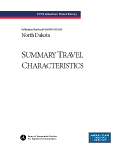 American Travel Survey (ATS) 1995 - State Summary Travel Characteristics: North Dakota