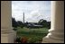 President George W. Bush and Laura Bush depart for New Hampshire and Michigan aboard Marine One from the South Lawn of the White House, Monday, August 30, 2004. 