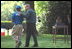 The Memphis Red Sox vs. Rockies tee-ball game on the South Lawn of the White House May 7, 2001.