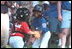 The little leaguers were so eager that even getting tagged out was fun during the third Tee Ball game on the South Lawn on Sunday, July 15, 2001.