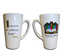 "I Cannot Live without Books" Cafe Mug