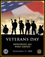 2008 Veterans Day poster.  Click image to go to poster gallery.