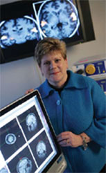 Combating coma—Dr. Theresa Pape at the Hines (Ill.) VA is exploring the use of transcranial magnetic stimulation and other methods to help patients regain consciousness after severe traumatic brain injury.