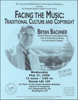 Brian Bachner lecture flyer 2006