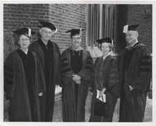 [Virginia Apgar at Woman's Medical College of Pennsylvania commencement]. 1964.