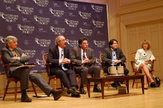 Prosser Gifford (moderator), Klaus Larres, Peter Black, James Hershberg, and Elizabeth B. White.