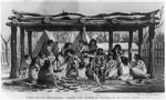 Utah Indian prisoners under the common platform in Fort Utah