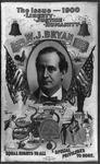 The issue - 1900. Liberty, Justice, humanity. No crown of thorns, no cross of gold. (Inset portrait of W. J. Bryan)