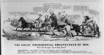 The great Presidential sweepstakes of 1856. (Cartoon)