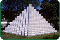 Sol LeWitt, Four-Sided Pyramid