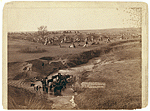 "Villa of Brule." The great hostile Indian camp on River Brule, near Pine Ridge, S.D.