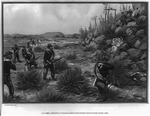 U.S. Army. Infantry attacking Snake River Indians near Owyhee River, 1880