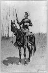 U.S. cavalryman on vidette
