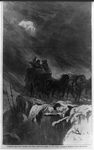Overland mail-coach crossing the Rocky Mountains. Scene in Guy's Gulch