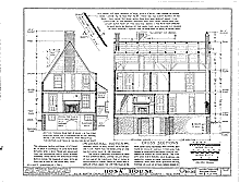 Brouwer-Rosa House, drawing, cross sections