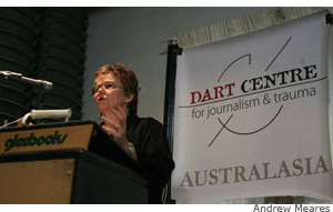 Cait McMahon, Director of Dart Centre Australasia, at the release of the 