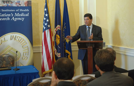 NIH Director Dr. Elias A. Zerhouni emphasizes the International Space Station's promise for biomedical research.