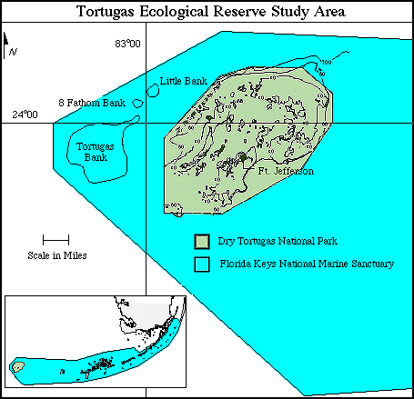 Tortugas 2000 Study Area Map