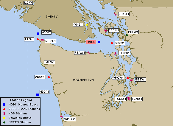 Northwest Straits/Puget Sound Regional Map