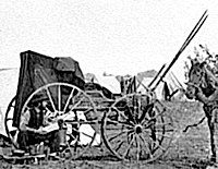 Cold Harbor, Va., Photographer's wagon and tent