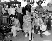 Ethnographer Charles L. Todd records Mr. and Mrs. Frank Pipkin, 1941. Photo by Robert Hemmig.